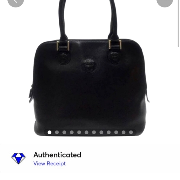 Beautiful Versace Black Satchel Handbag/Purse/Professional Bag - Picture 2 of 8